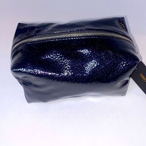 NEW...Black glitter make up bag OS (one size) from Forever21